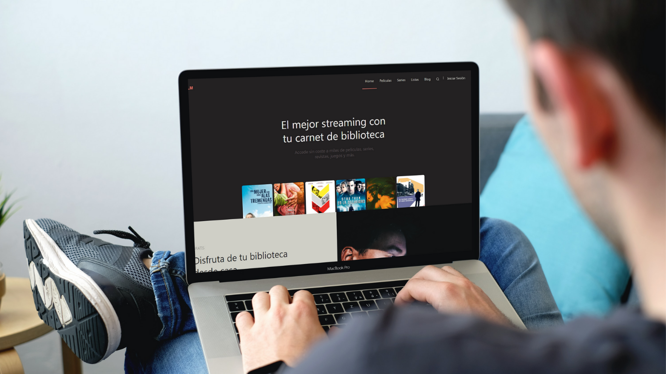 eFilm streaming en laptop